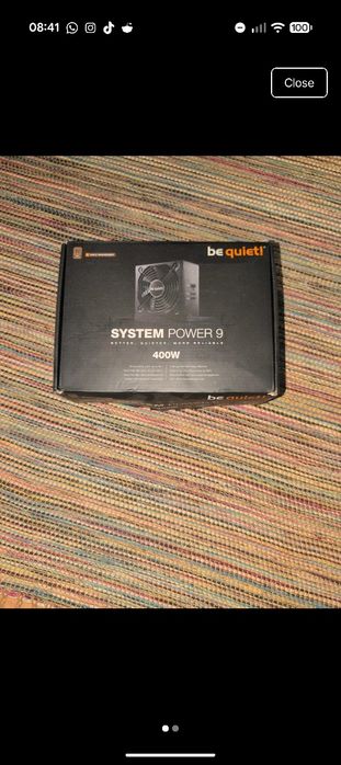PSU be quiet 9 400w funcional e testado