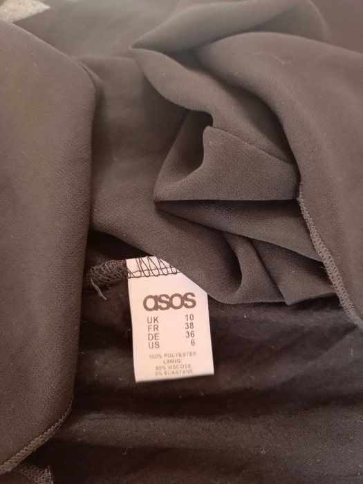 Чорна коктейльна сукня asos