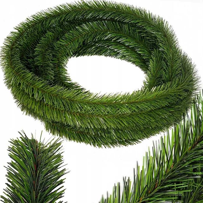 Girlanda świąteczna choinkowa sztuczna łańcuch wąż 530cm 2 sztuki