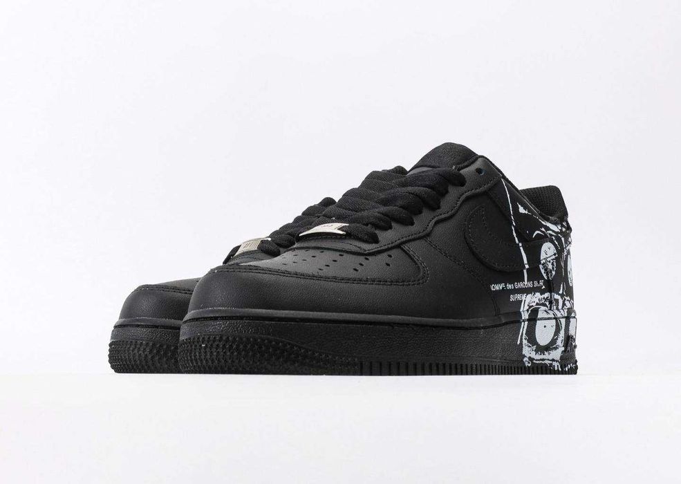 Кожаные кроссовки Nike Air Force 1 Low x Comme des Garçons Supreme