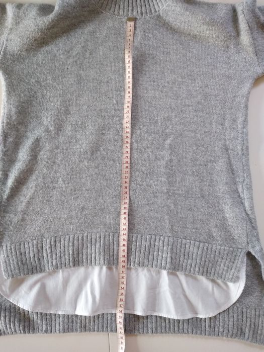 Sweter golf Reserved z wstawką koszulową S