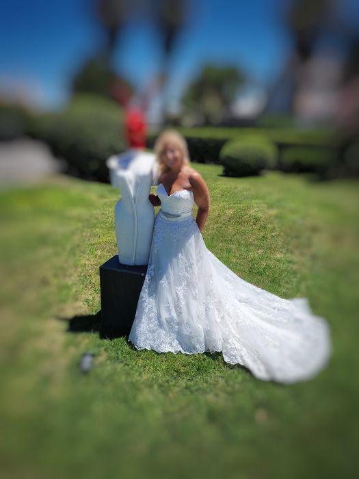 Vestido Noiva com Renda Tamanho 38 de 2024