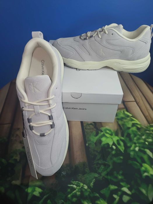 Buty Calvin Klein Jeans Sneakersy Retro Tennis Low Mg Mix Szare r.43