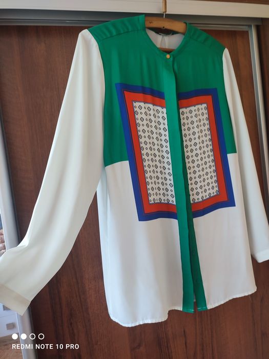 Блузка шифонова з довгими рукавами