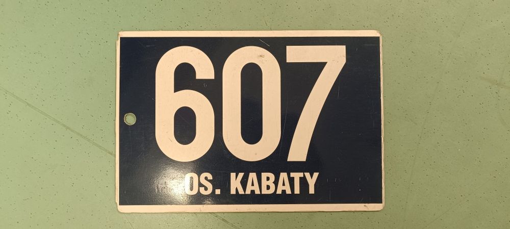 Tablica autobusowa nocna 607 klasyka Ikarus