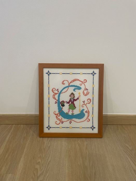 Quadro ponto cruz principe