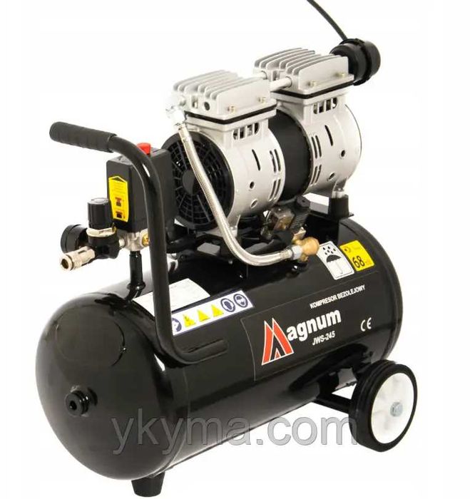 Компресор безмасляний 2-х поршневий MAGNUM 24 л 550 Вт 8 бар 110 л/хв