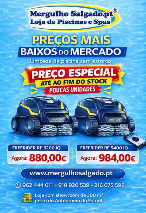 ÚLTIMAS UNIDADES - Robôs piscina Zodiac RF5200iQ - 880€ - SÓ ATÉ FINAL STOCK