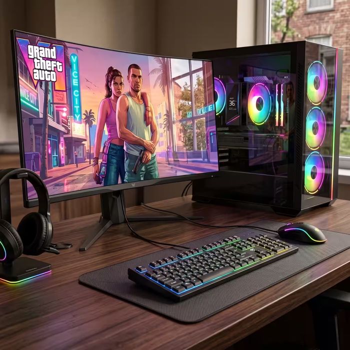 Komputer VENTUM ARGB Ryzen 7 5700X RTX 5060 32GB SSD 1TB WIFI6 BT5 W11 DLSS 4