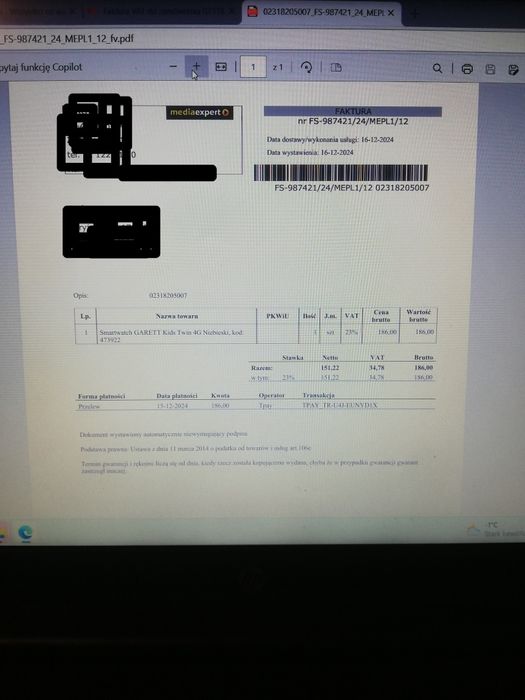 Smartwatch dla dziecka Garett Kids Twin 4G niebieski