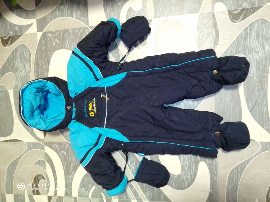Зимовий комбінезон-трансформер на хлопчика 0-12 місяців