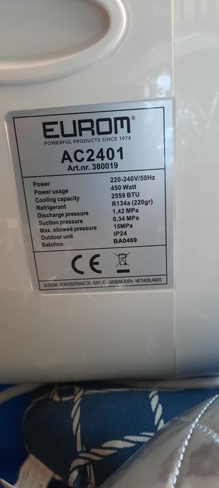 Klimatyzator do.przyczepy lub kamperów eurom  AC2401