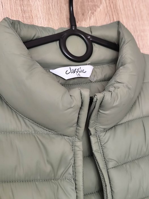 Kurtka jesień lekka pikowana L XL 40 42  casual jacket green