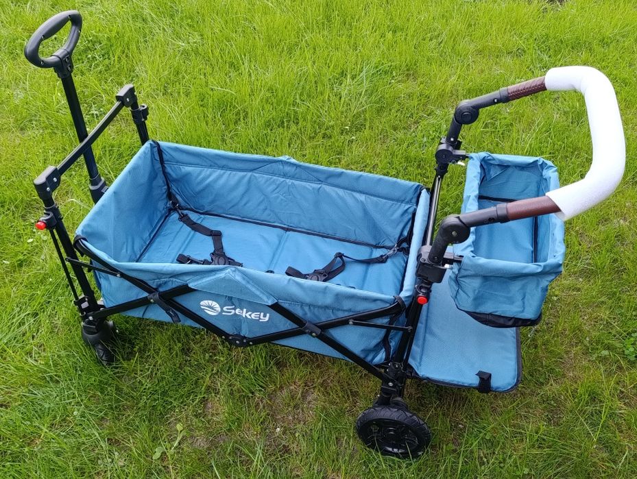 Wózek składany z dachem Sekey niebieski