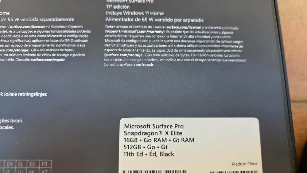 Microsoft Surface Pro, Snapdragon Elite
