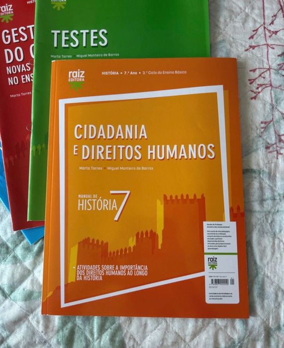 Conjunto de manuais de professores de História 7°ano