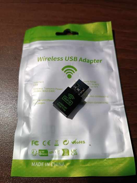900Mbps USB WiFi6 Bluetooth5.4 Adapter