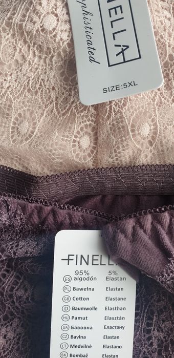 3×Damskie majtki figi z wysokim stanem 5XL