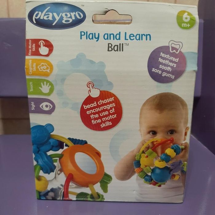 новий мячик поиграйка playgro м'ячик пограйка