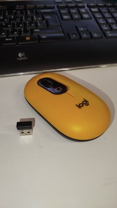 Безпровідна мишка Logitech POP yellow жовта