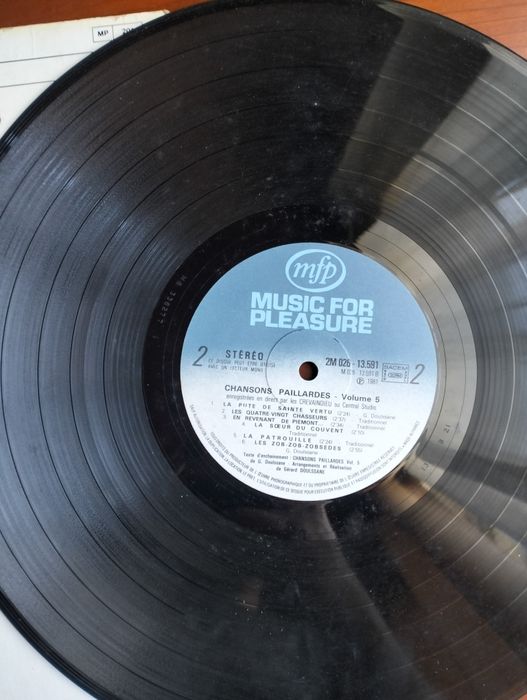 Disco de vinil LP Chansons Paillardes