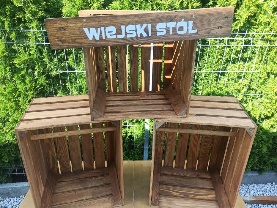 DEKORACJE Drewniane na Wesele Ślub