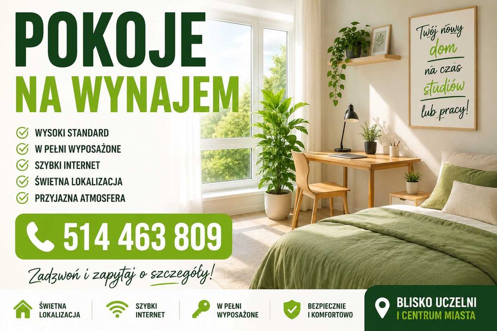 Pokoje do wynajęcia - Lublin
