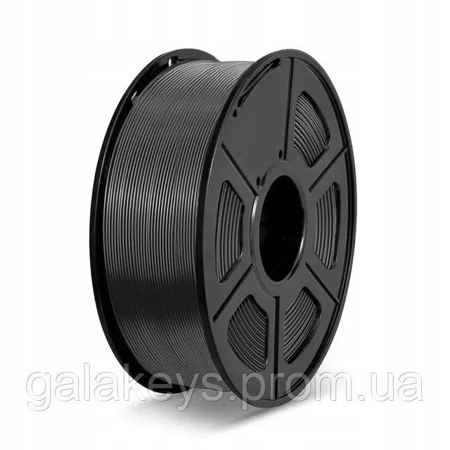SUNLU PETG Black Чорний 3 кг пластик, філамент для 3D-принтера 1.75 mm