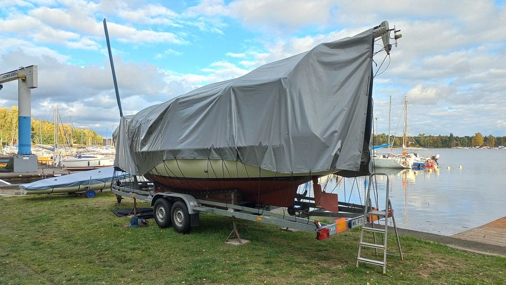 Okazyjnie sprzedam jacht balastowo-mieczowy HABER 730 + przyczepa
