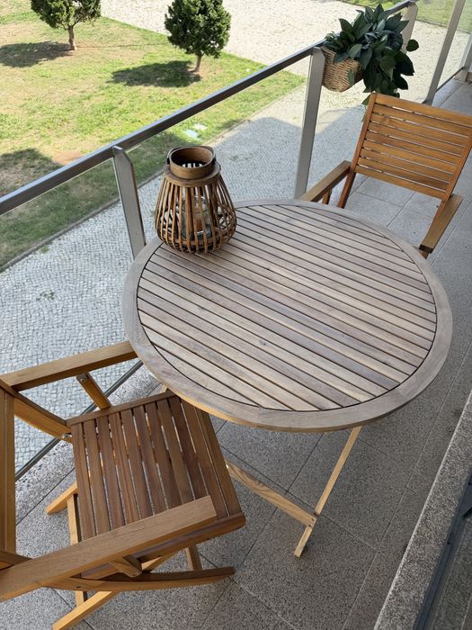 Conjunto de jardim NATERIAL – mesa + 2 cadeiras