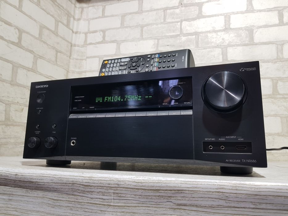 7.2 AV, ресивер ONKYO TX-NR 686, *7x165 Вт, HDMI, Wi-Fi, 4K, USB, б/у