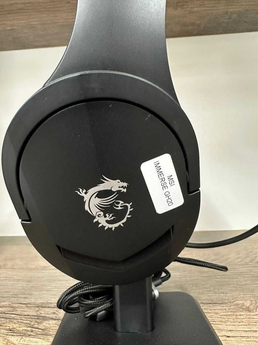 Słuchawki przewodowe MSI IMMERSE GH20 czarne stan bdb gwarancja
