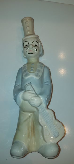 Stara figurka klaun porcelanowy