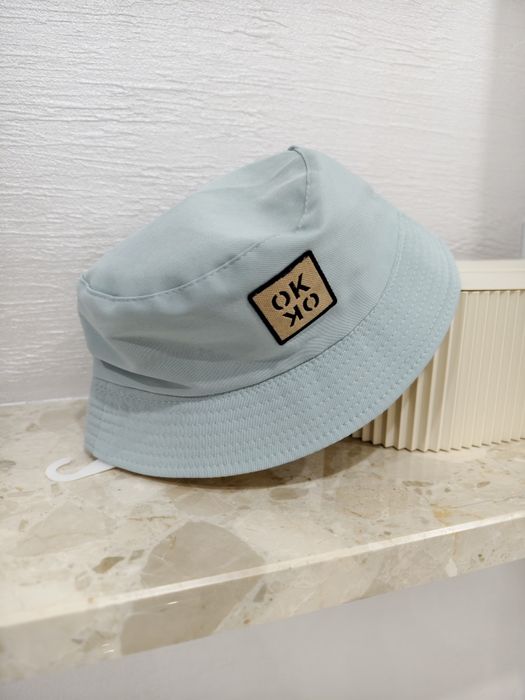 Kapelusz New bucket hat french blue błękitno-kremowy bez