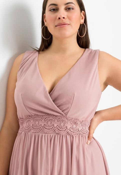 Wyprzedaż sukienka 40 42 siateczka koronka wesele druhna świadkowa kom