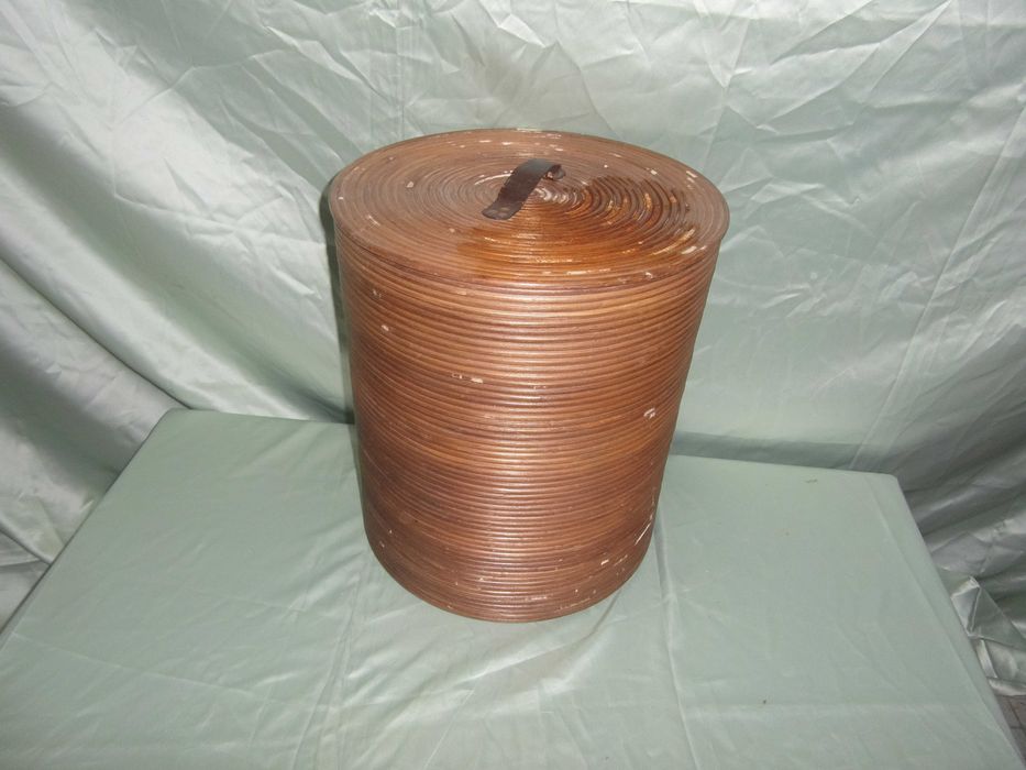 Cesto roupa em verga 45x40 cm