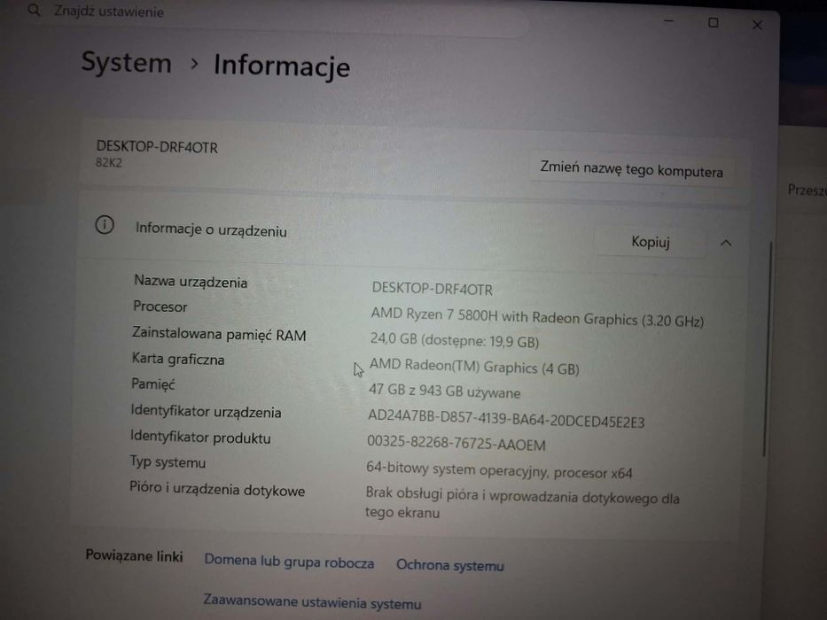 Sprzedam laptop Lenovo