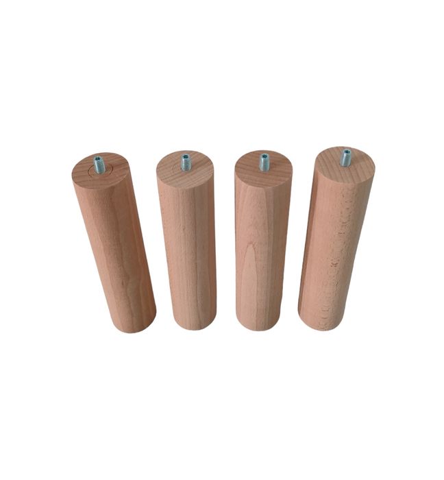 Nogi bukowe walec długości 10-60cm