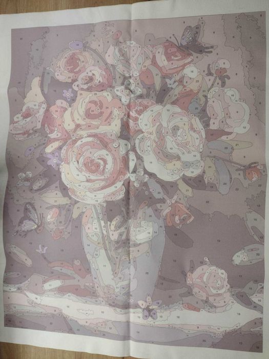 malowanie po numerach kwiaty