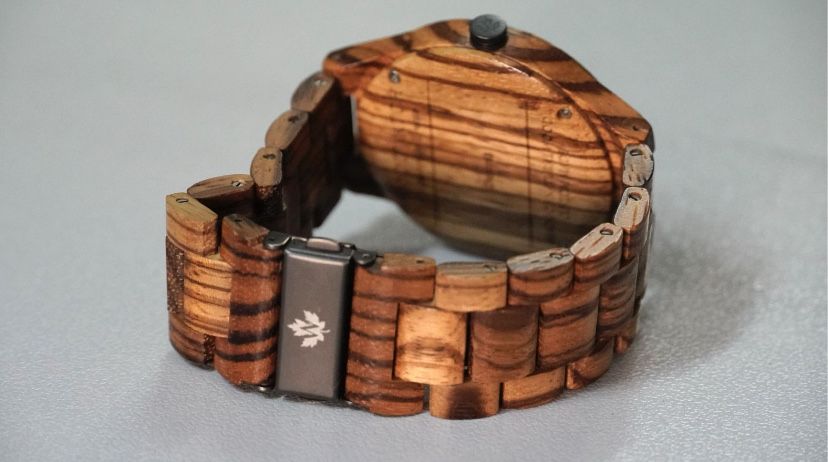 Drewniany zegarek Woodwatch oryginalny męski Deborah z drewna
