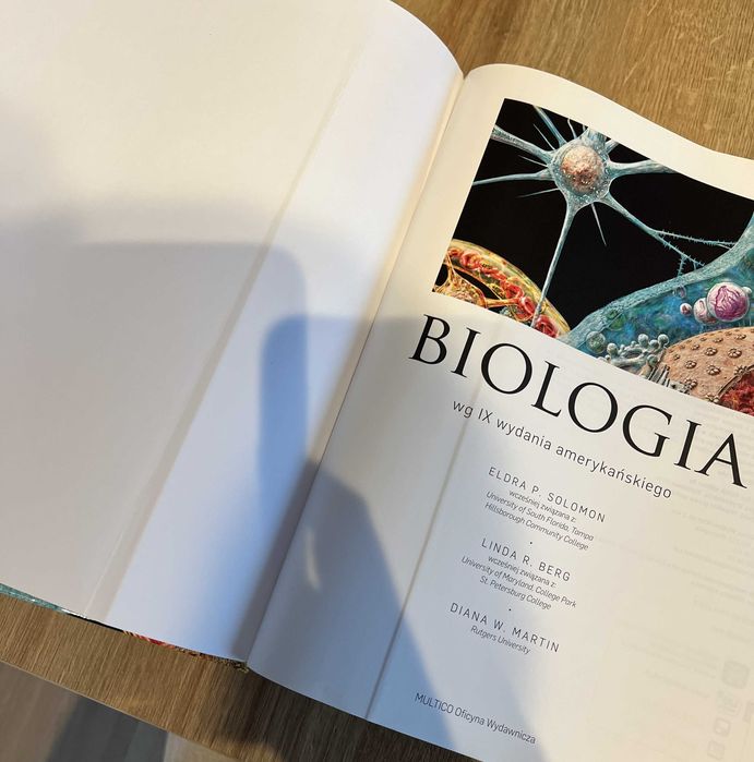 Biologia Solomon, Berg, Martin, wg IX wydania, 2016 rok wydania