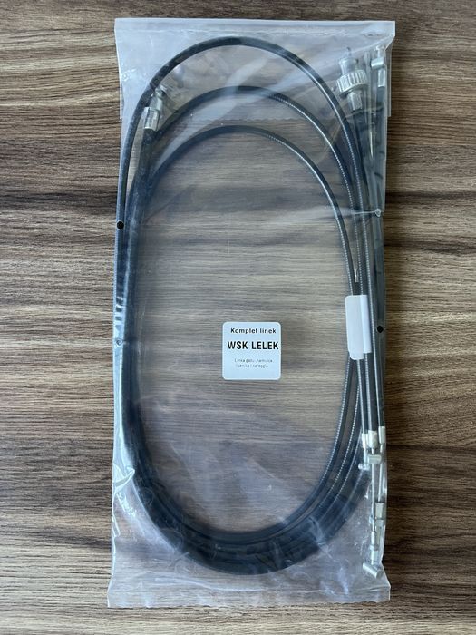 NOWY POLSKI komplet linek linki WSK 125 LELEK CZARNE