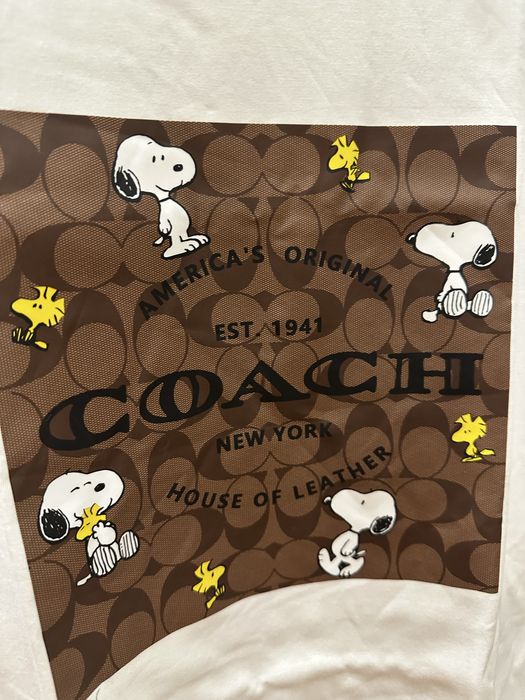 Футболка Coach . Футболка белая брендированная. Размер M-L.