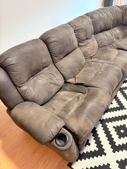 Sofa de canto de 7 lugares