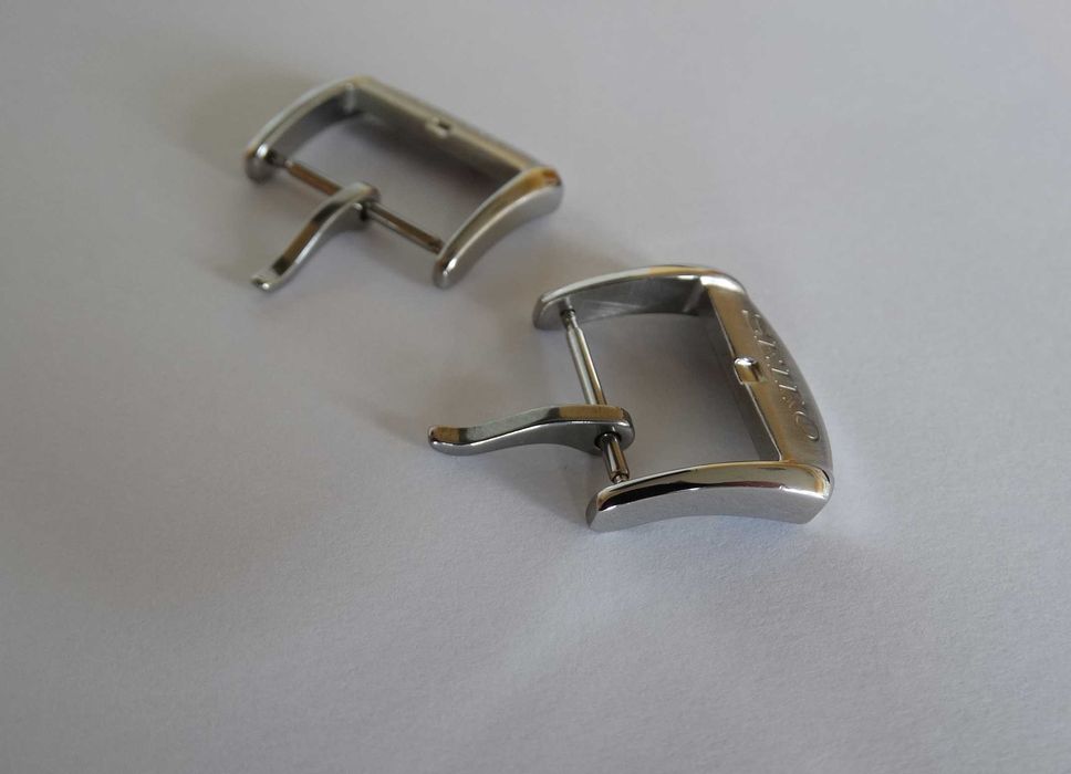 Klamra do paska 18mm 20mm do zegarka Seiko zapięcie sprzączka srebrna