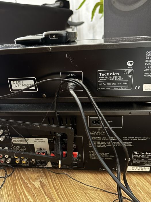 Wieża Technics (SL-PS770D + SA-EX510) + głośniki Jamo Studio 180