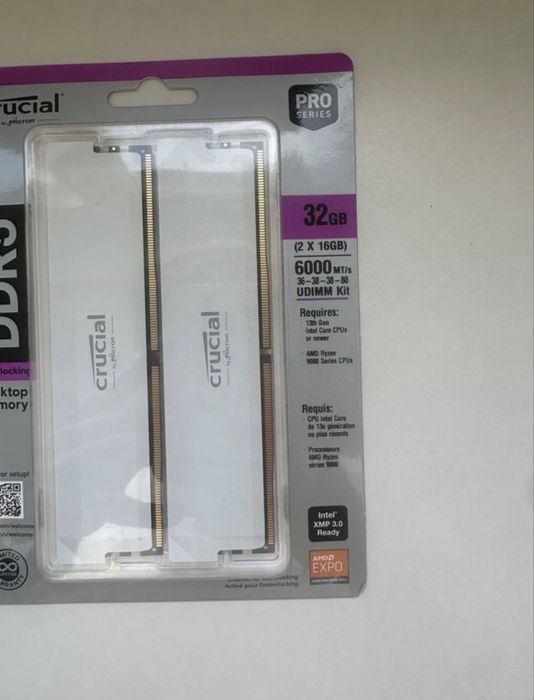 Ram Crucial Pro DDR5 32GB (2x16GB) 6000MHz