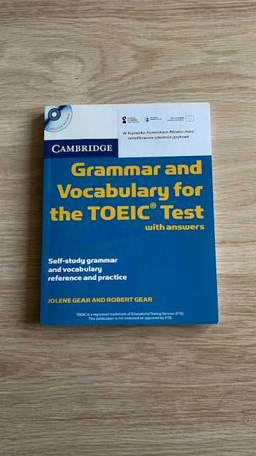 Książka Cambridge Grannar and Vocabulary for the Toeic with Answers and Audio CDs.