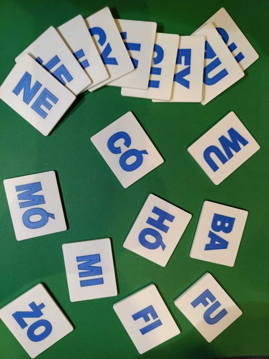 Zestaw kostek sylabowych logopedycznych