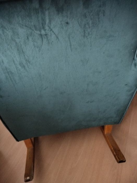 Poltrona de baloiço veludo